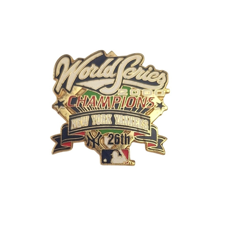 New York Yankees 2000 World Series Champions 26th Title Enamel Lapel Pin MLB